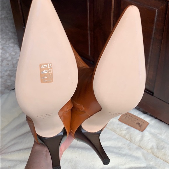 Giuseppe Zanotti Design Tall Cognac Leather Boots - Picture 7 of 8